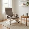 Housse pour fauteuil POÄNG avec appuie-tête cousu - Beige A1, Photo 4