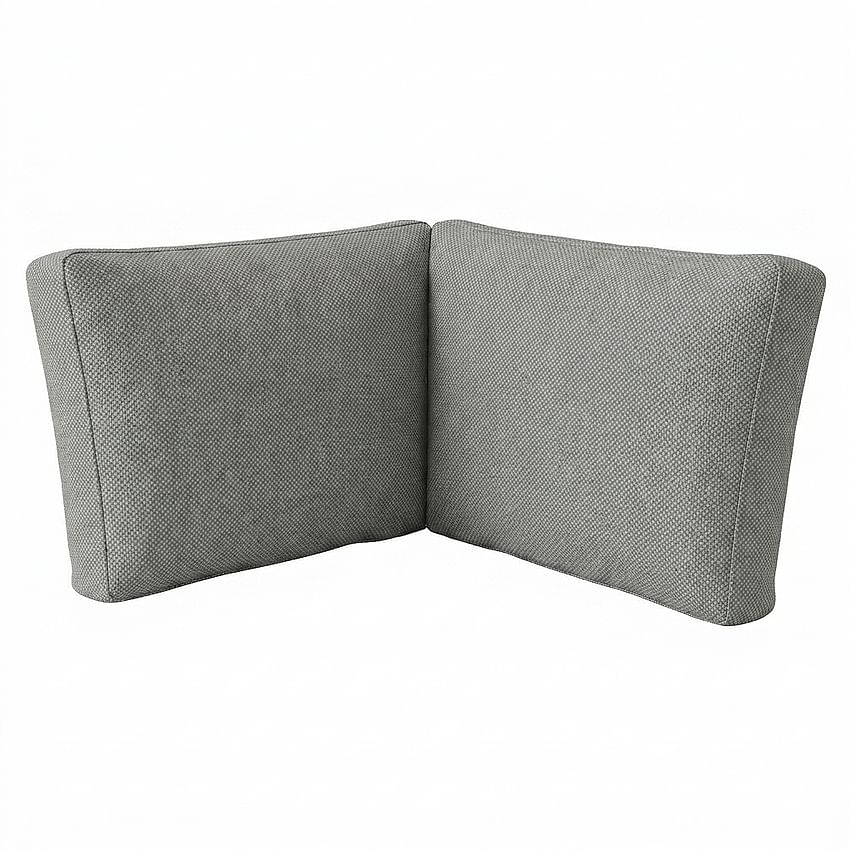 DUVHOLMEN back cushion cover, corner section, 62x62x44 cm - Light Gray SU82