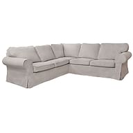 Cover for EKTORP corner sofa, 4-seat, folding and non-folding - Beige A1, Photo 5