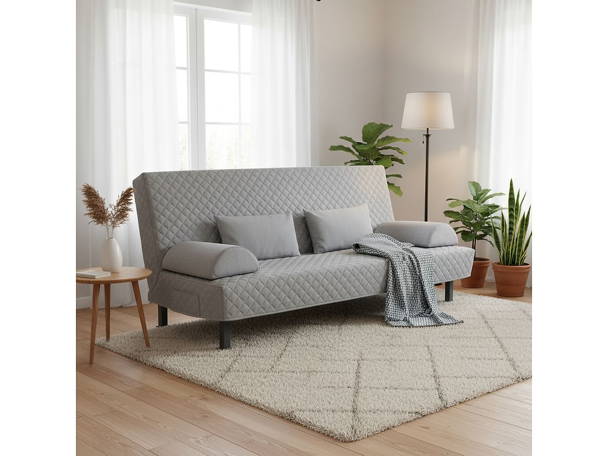 Чохол для 3-місного дивана-ліжка NYHAMN, з ромбовим стьобанням