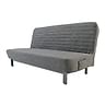 Cover for NYHAMN sofa bed, stripe quilted - Gray L32, Photo 1