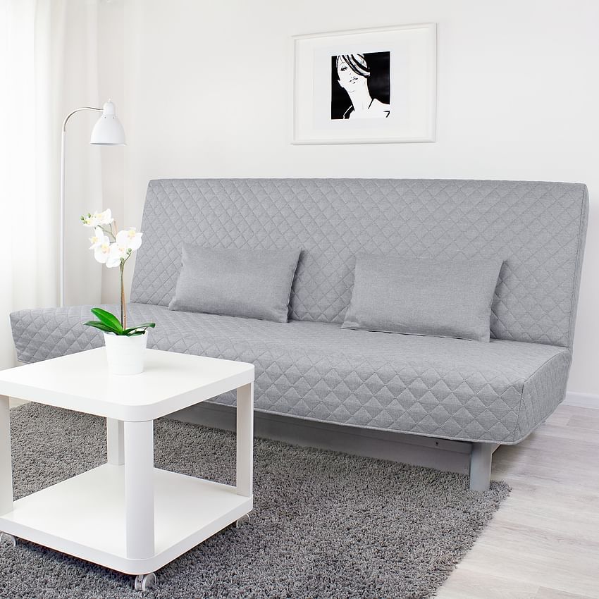Чохол для 3-місного дивана-ліжка BEDDINGE, з ромбовим стьобанням - Gray L32