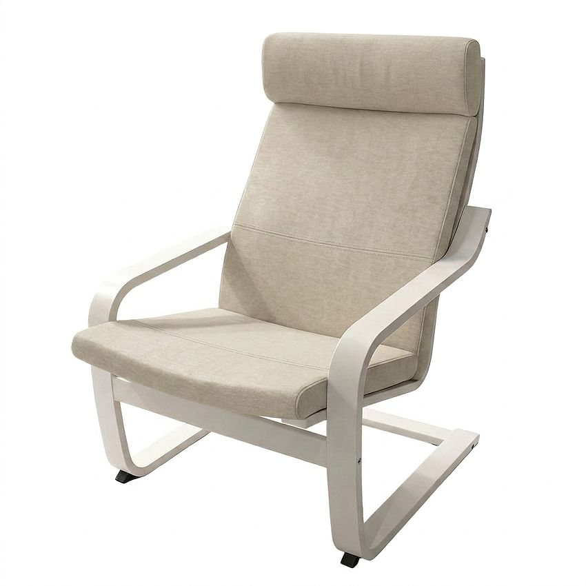 Pokrycie fotela POÄNG z zagłówkiem półokragłym - Beige L25