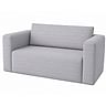 Чохол для дивана ASKEBY, стьобаний у смужку - Light gray L31, Фото 1