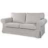 Cover for EKTORP 2-seat sofa, new model - Beige A1, Photo 6