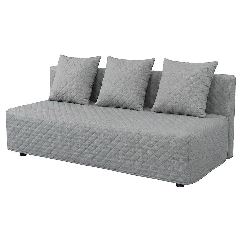 ASARUM sofa cover, diamond quilted - Gray L32