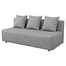 ASARUM sofa cover, diamond quilted - Gray L32, Photo 1