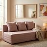 ASARUM sofa cover, quilted with stripes - Beige L25, Photo 5