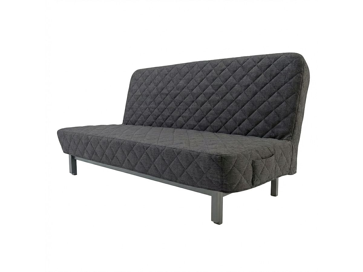 Cover for NYHAMN 3-seat sofa bed, quilted with diamonds