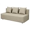 ASARUM sofa cover, quilted with stripes - Beige L25, Photo 1