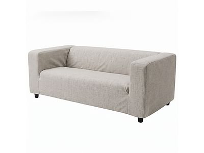 KLIPPAN sofa cover, 2-seater, sofa-bed, plain fabric
