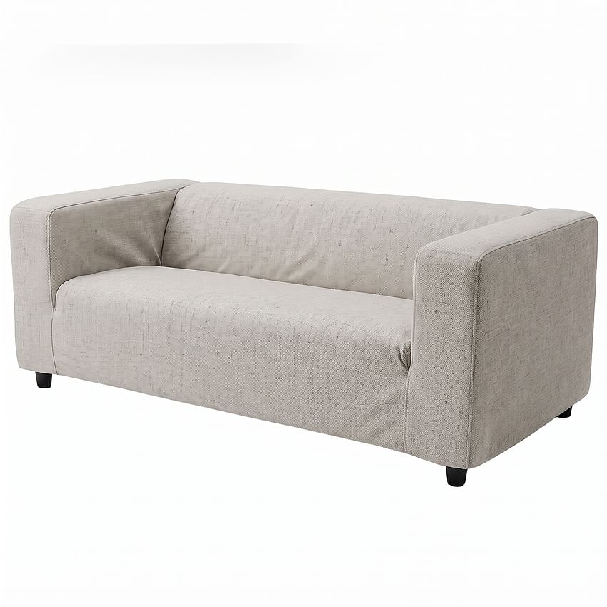 Sofabezug KLIPPAN, 2-Sitzer, Schlafsofa, glatter Stoff IKEA