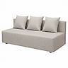 ASARUM sohvanpäällinen, sileä kangas - Light gray A23, Kuva 1