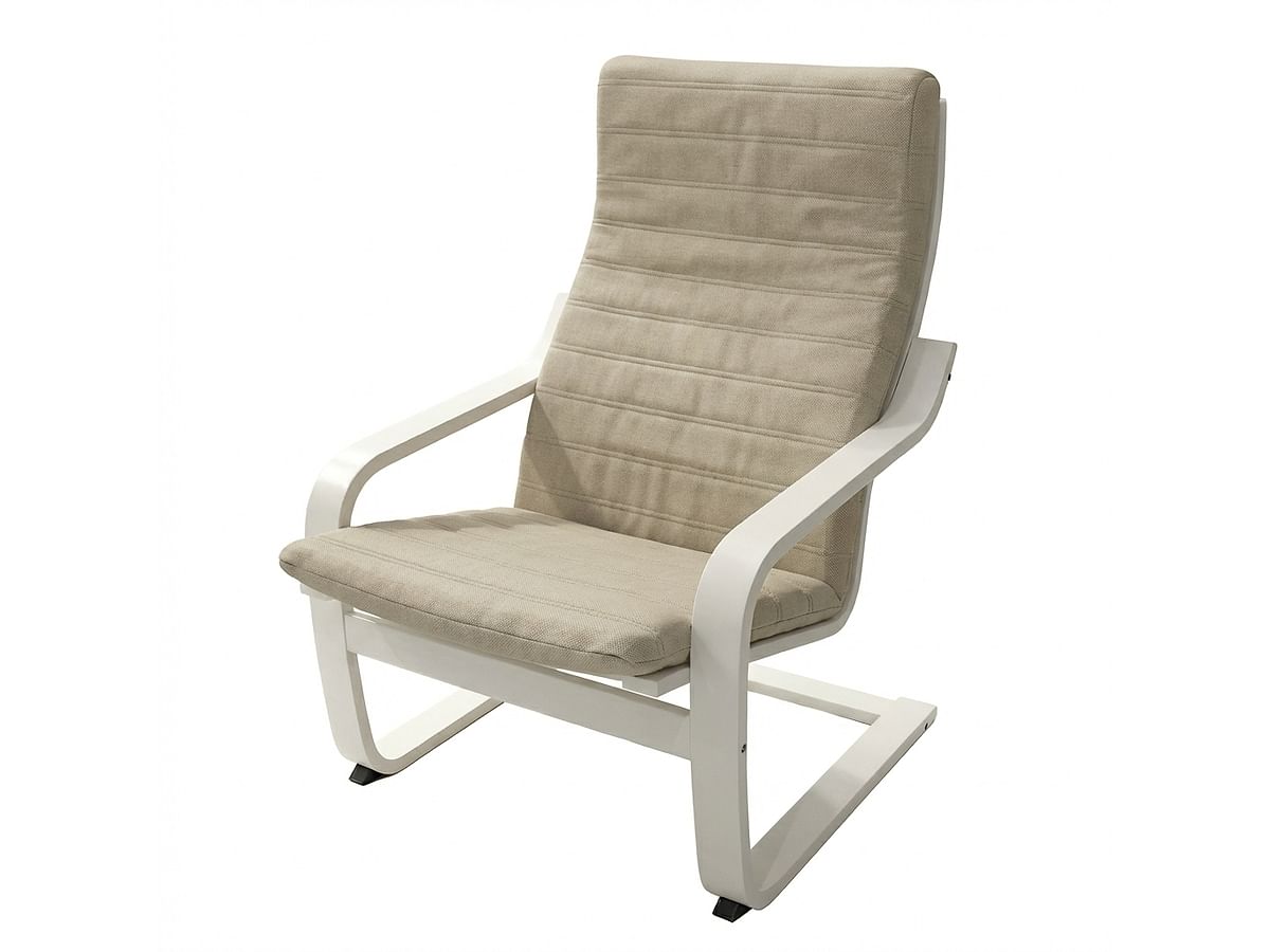 Pokrowiec na poduszkę fotela POÄNG w pasy poziome