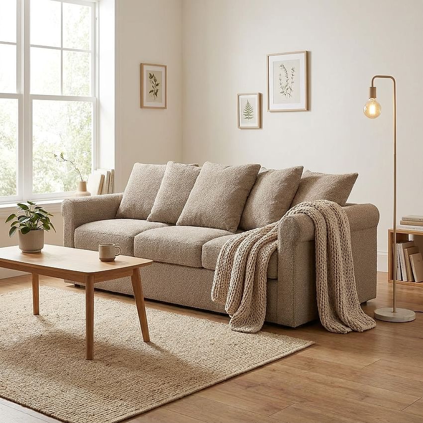 Housse de canapé GRÖNLID, 3 places, non convertible - Beige A1
