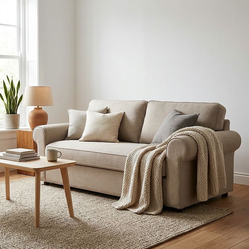 Sofabezug BACKABRO, 3-Sitzer, ausziehbar - Beige A1