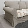 Чохол на диван ЕКТОРП 3-місний - Rose flower on beige background R16, Фото 1