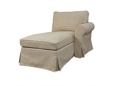 Чохол на лежак EKTORP, з підлокітником з правого боку