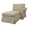 Чохол на лежак EKTORP, з підлокітником з правого боку - Beige A1, Zdjęcie 1