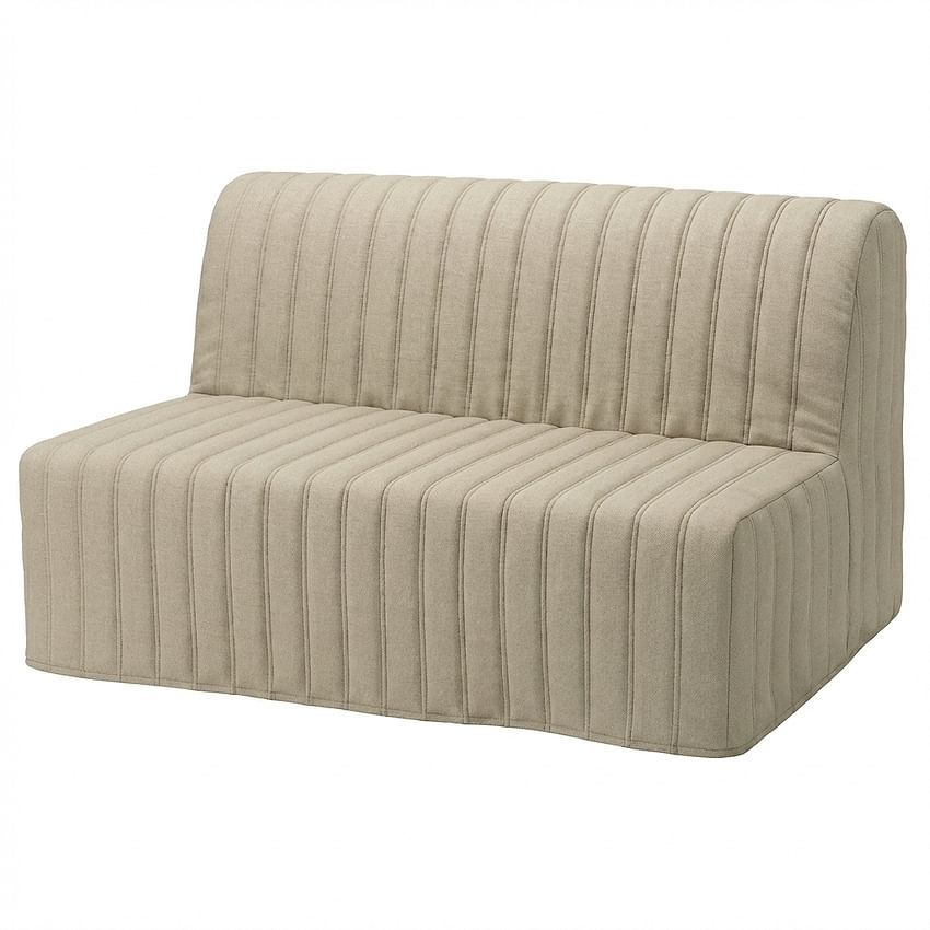 LYCKSELE kanapéhuzat, csíkokkal steppelt - Beige L25