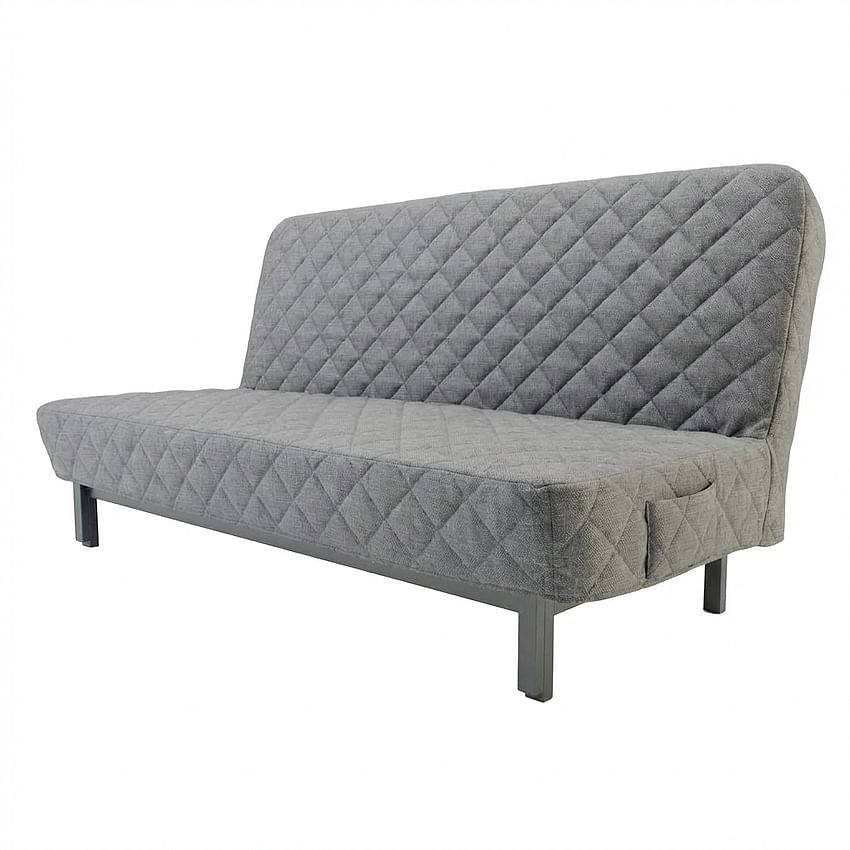 Cover for NYHAMN 3-seat sofa bed, quilted with diamonds - Gray L32