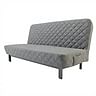 Cover for NYHAMN 3-seat sofa bed, quilted with diamonds - Gray L32, Photo 1