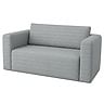 Чохол для дивана ASKEBY, стьобаний у смужку - Light gray L31, Фото 1