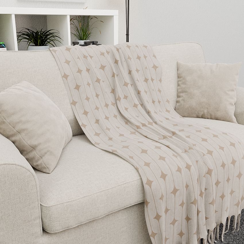 Наволочка 50х50 см - Dark beige P7