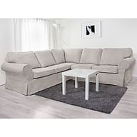 Cover for EKTORP corner sofa, 4-seat, folding and non-folding - Beige A1, Photo 1