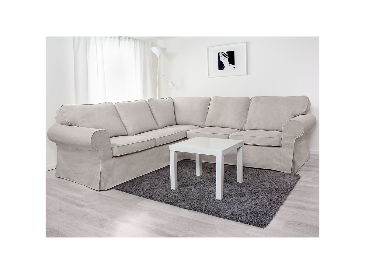 Cover for EKTORP corner sofa, 4-seat, folding and non-folding