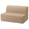 LYCKSELE sofa cover, quilted with stripes - Dark beige H2, Photo 1