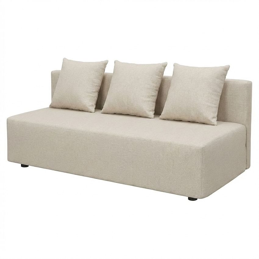 ASARUM sofa cover, quilted with stripes - Beige A1