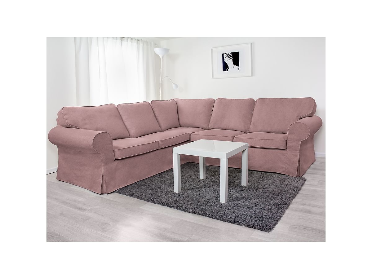 Cover for EKTORP corner sofa, 4-seat, folding and non-folding