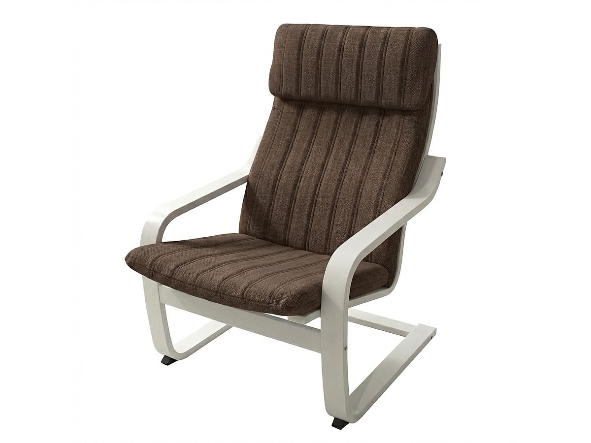 Pokrowiec na poduszkę fotela POÄNG z klapą w pionowe pasy