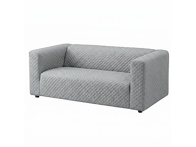 KLIPPAN sofa cover, 2-seater, quilted in a diamond pattern