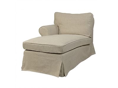 Чохол на лежак EKTORP, з підлокітником зліва