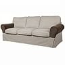 Housses d'accoudoirs pour canapé EKTORP, 3 places, non convertible (ensemble) - Brown A4, Photo 2