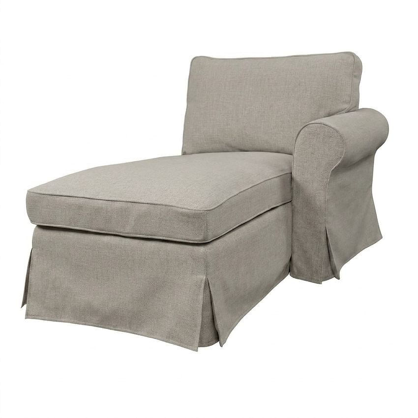 Чохол на лежак EKTORP, з підлокітником з правого боку - Beige A1