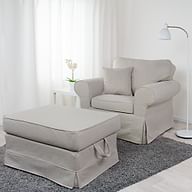 Cover for EKTORP armchair - Beige A1, Photo 3