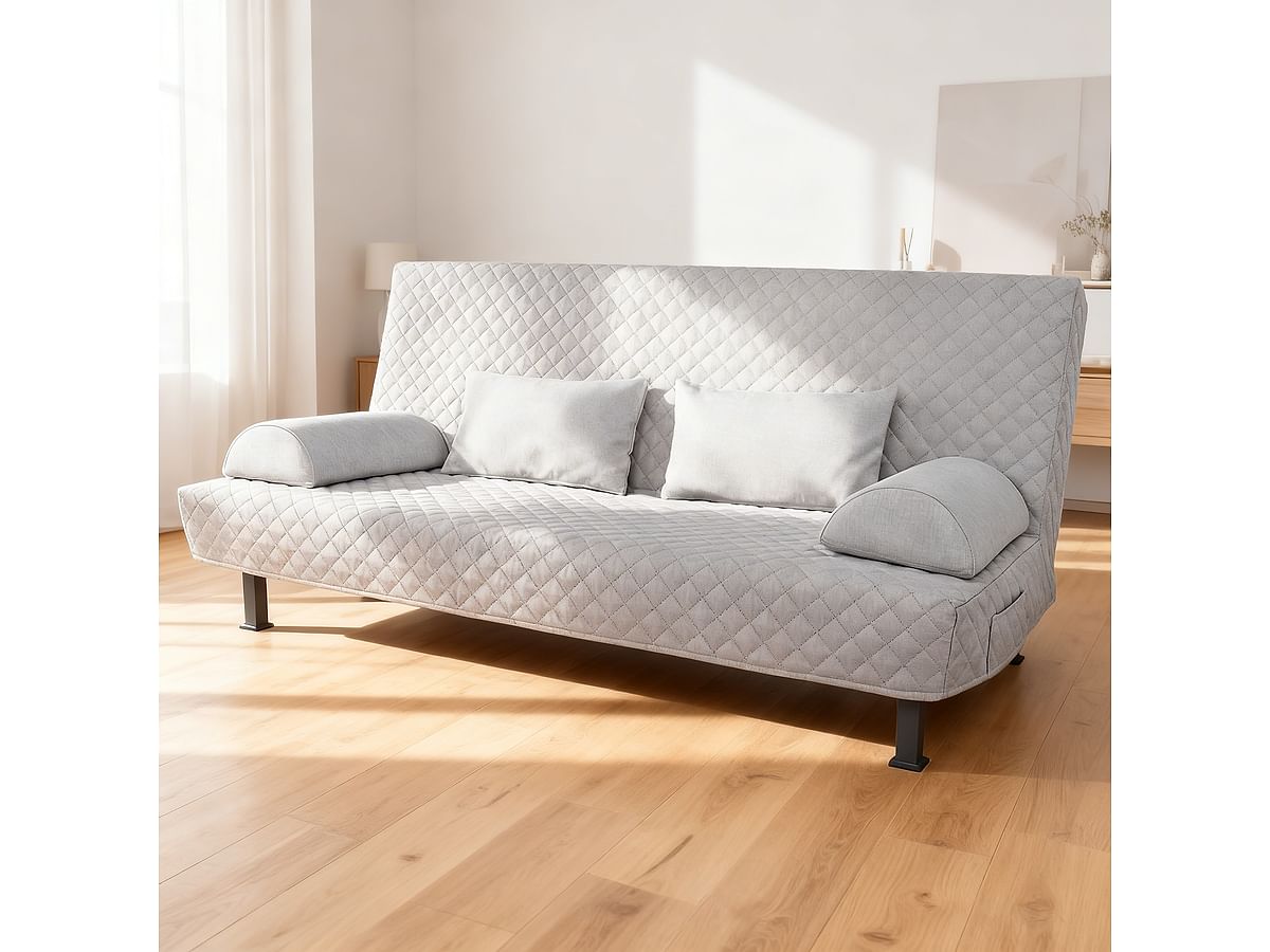 Чохол для 3-місного дивана-ліжка NYHAMN, з ромбовим стьобанням