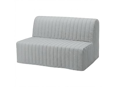 LYCKSELE sofa cover, quilted with stripes