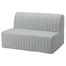 Κάλυμμα καναπέ LYCKSELE, καπιτονέ με ρίγες - Light gray L31, Φωτογραφία 1