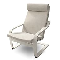 Housse pour fauteuil POÄNG avec appuie-tête cousu - Beige A1, Photo 2